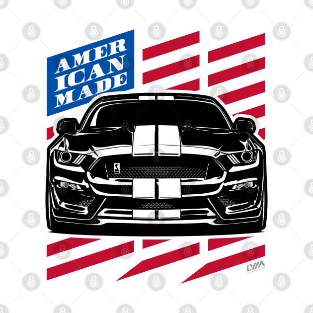 Mustang GT350 American Flag American Made by LYM Clothing