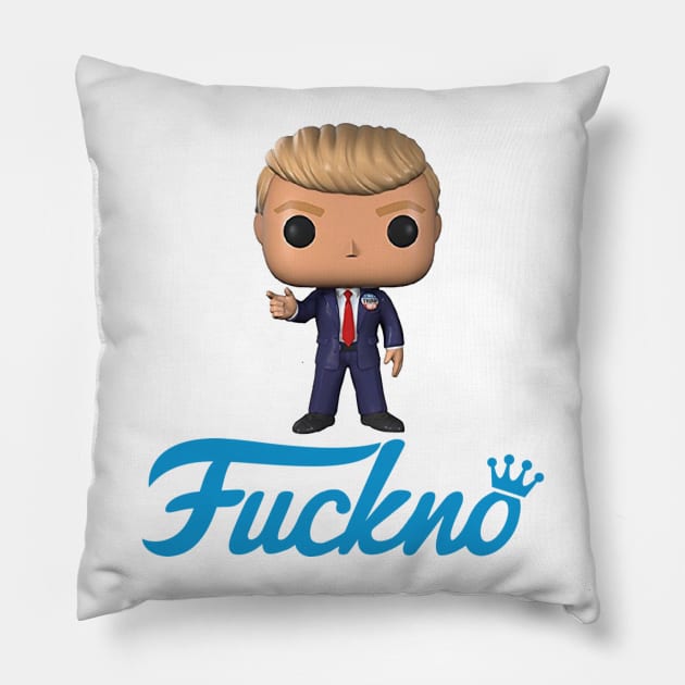 Trump Fuckno! Pillow by My Geeky Tees - T-Shirt Designs