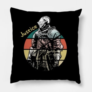 Cool Retro Knight: Justice Pillow
