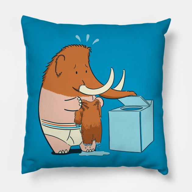 Mammoth Mistake Pillow by Gabe Pyle