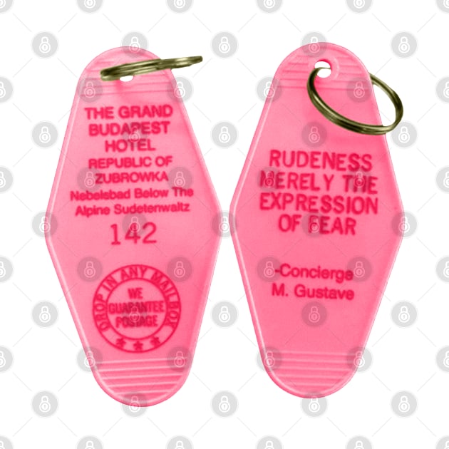 The Grand Budapest Hotel Key Tag by O O Screen