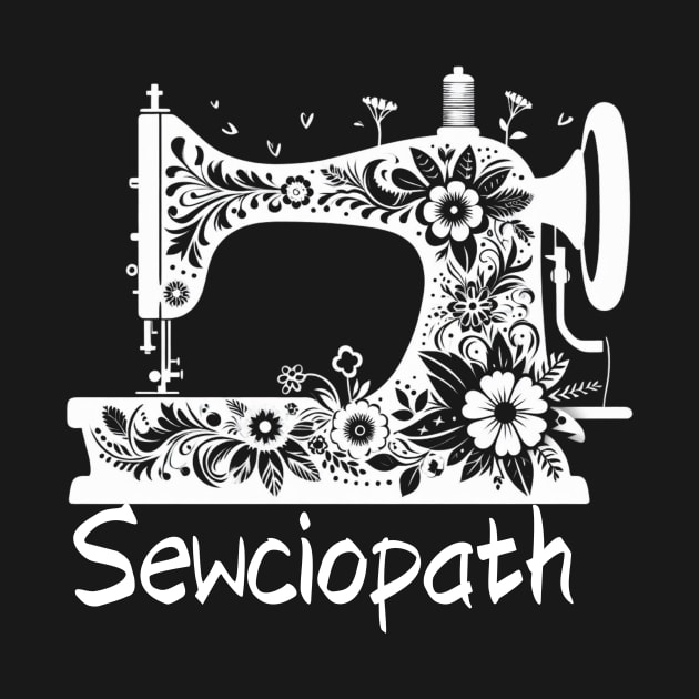 sewing machine flower by Figurely creative