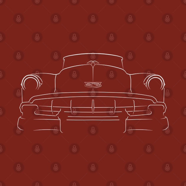 1954 Chevy Bel Air - front stencil, white by mal_photography