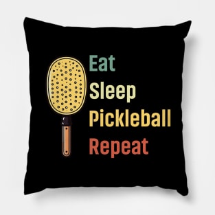 Eat Sleep Pickleball Repeat Funny Pickleball Lover Pillow