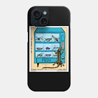 Lizard Using The Vending Machine Funny Reptile Novelty Gift Phone Case