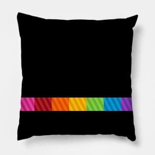 Rectangular Rainbow Pillow