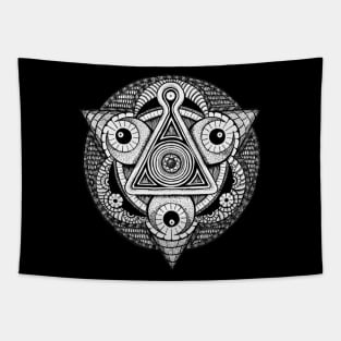 Moon Dust and Pyramids Tapestry