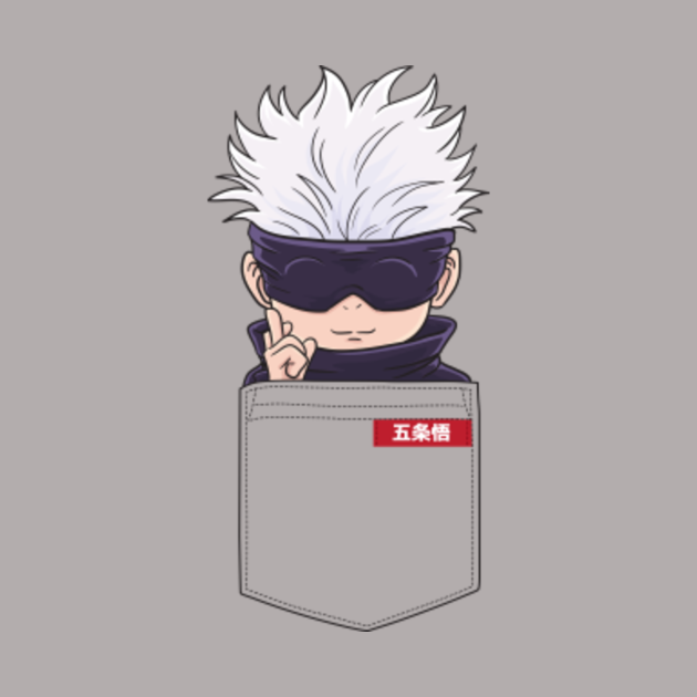 Anime Satoru Gojo Blindfolded Chibi Pocket - Jujutsu ...