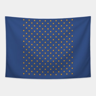 Orange stars pattern Tapestry