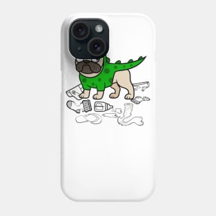 Pug Baby Godzilla Phone Case