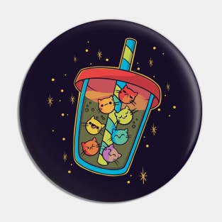 Bubble Meow tea Pin