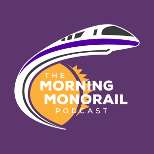 Morning Monorail Logo w/ Text Overlapping the Sun Light Color T-Shirt