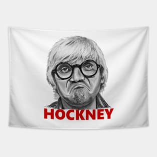 My original portrait of British artist David Hockney Tapestry