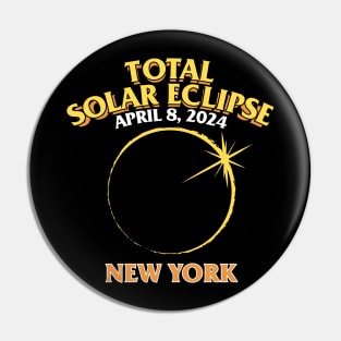 Total Solar Eclipse 2024 - New York Pin