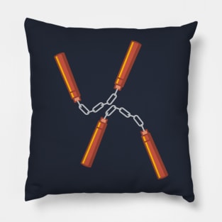 Nunchuks! The weapon of a true martial arts warrior! Pillow