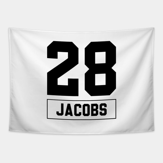 Josh Jacobs Raiders Tapestry by Cabello's