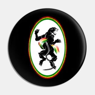 Panther Rastafarian Flag Pin
