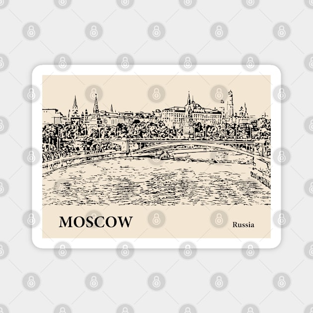 Moscow - Russia Magnet by Lakeric