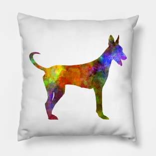 Canarian Warren Hound in watercolor Pillow