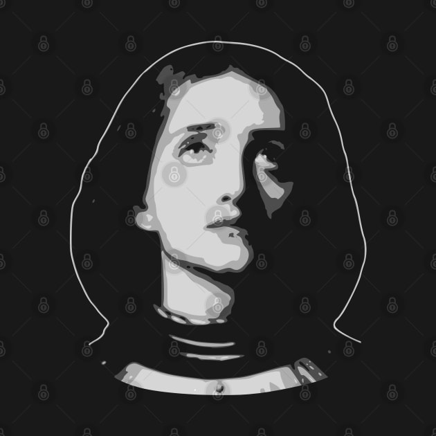 Joan Of Arc Black and White by Nerd_art