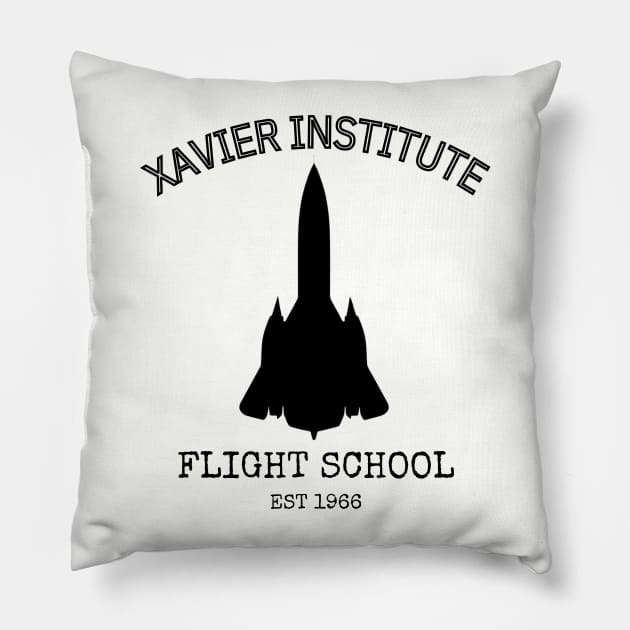 Xavier Institute Flight School Pillow by RedMonkey414