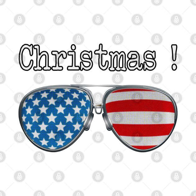 AMERICA PILOT GLASSES MERRY XMAS by SAMELVES