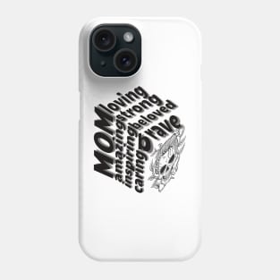 Beloved Mom - Inspiring, Strong, and Caring - Unique Art Design Phone Case