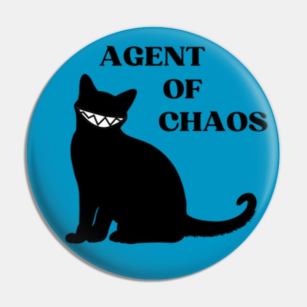 Agent of Chaos Cat Pin by Desert Owl Designs