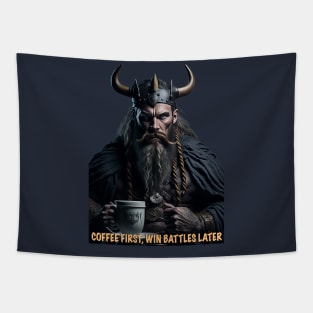 Coffee First Win Battles Later Tapestry