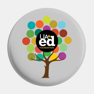 UA+ED Tree Logo Pin