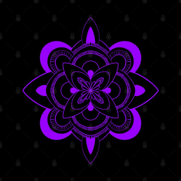 Purple Mandala by Kcinnik