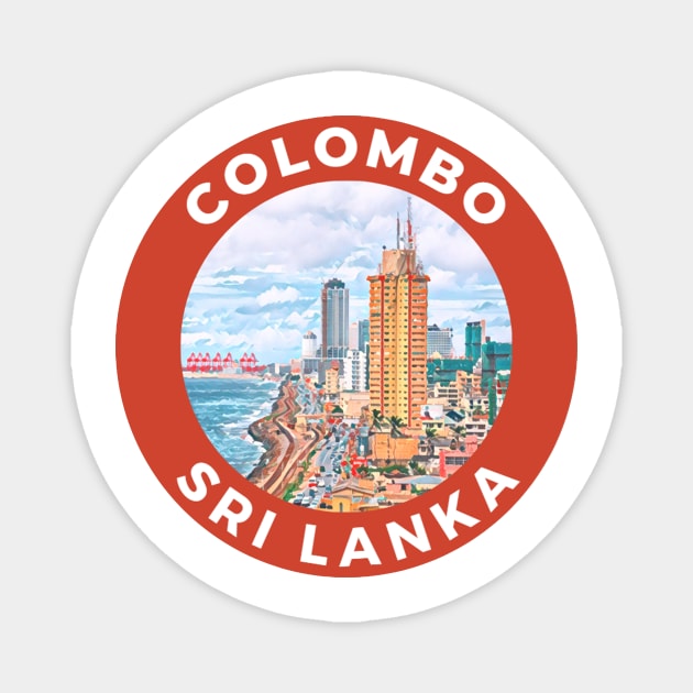 Colombo, Sri Lanka Magnet by zsonn