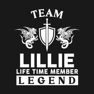 Lillie Name T Shirt - Lillie Life Time Member Legend Gift Item Tee T-Shirt