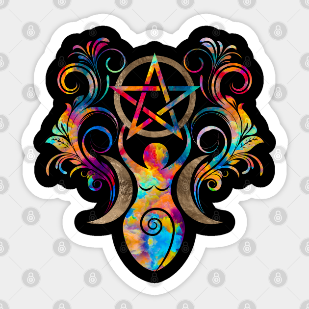 Triple Moon Goddess With Pentagram Triple Moon Goddess Aufkleber Teepublic De 1600 x 1600 jpeg 77 kb. triple moon goddess with pentagram