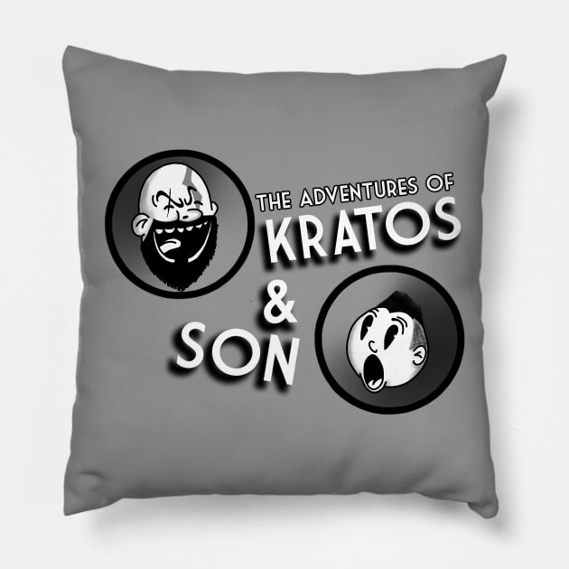 The Adventures of Kratos & Son Pillow by MailoniKat