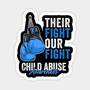 Child Abuse Prevention Awareness Month Blue Ribbon gift idea Magnet