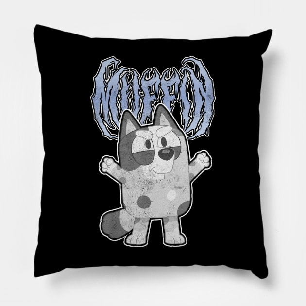 Metal Muffin Pose Pillow by gaskengambare