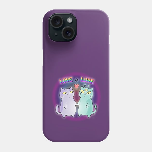 Love is Love Phone Case by LaGataLola