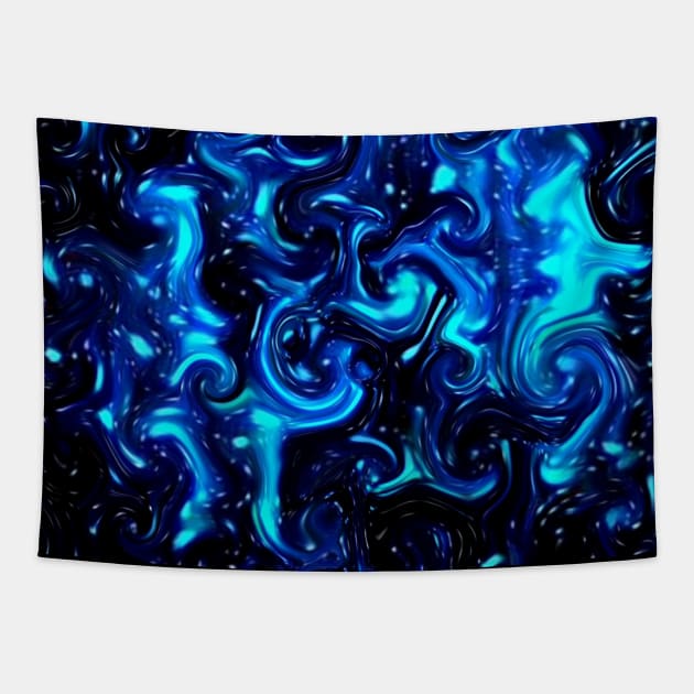 Science fiction abstract colorama Tapestry by COLORAMA