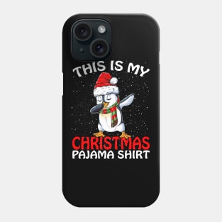 This is my Christmas Pajama Shirt Penguin Santa Phone Case