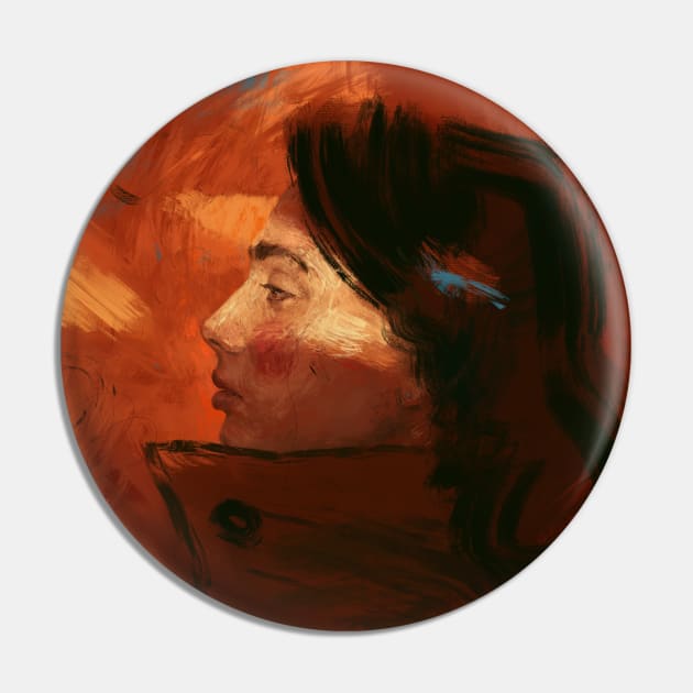 Autumn girl Pin by IlyaArtist