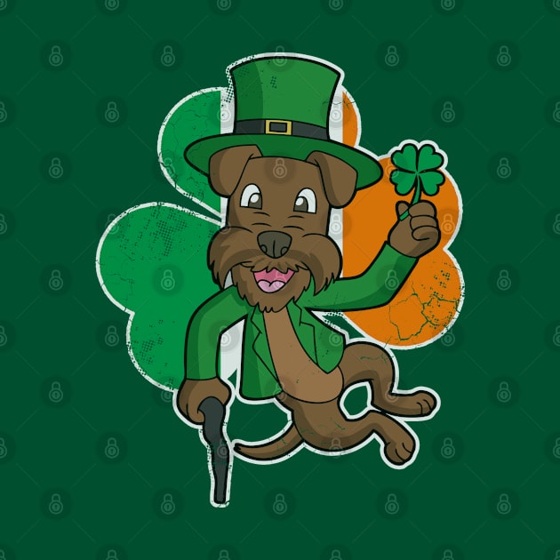 Irish Terrier Dog Lucky St Patrick's Day by E