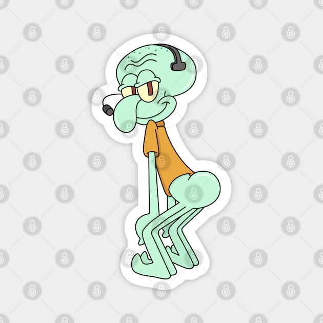 Squidward Tentacles Magnet by artxlife