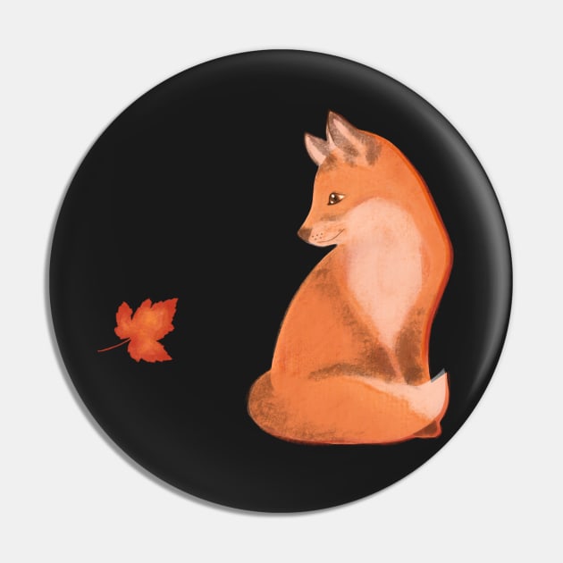 Autumn Fox Pin by ColorsHappiness