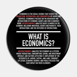 Economics Defined - Economist Pin