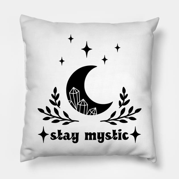 Stay Mystic Pillow by Vintage Dream