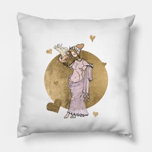 Aphrodite and Eros Pillow