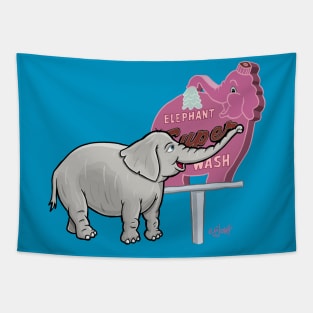 elephant car wash Tapestry