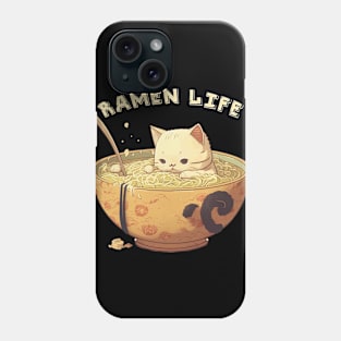 Ramen Life Neko Kawaii Phone Case