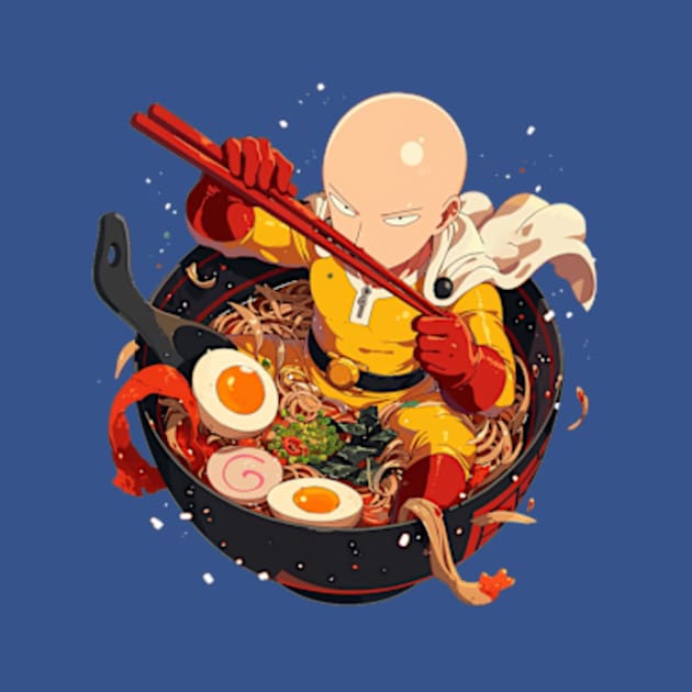 saitama in noodles by retinac 